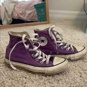 high top purple converse
